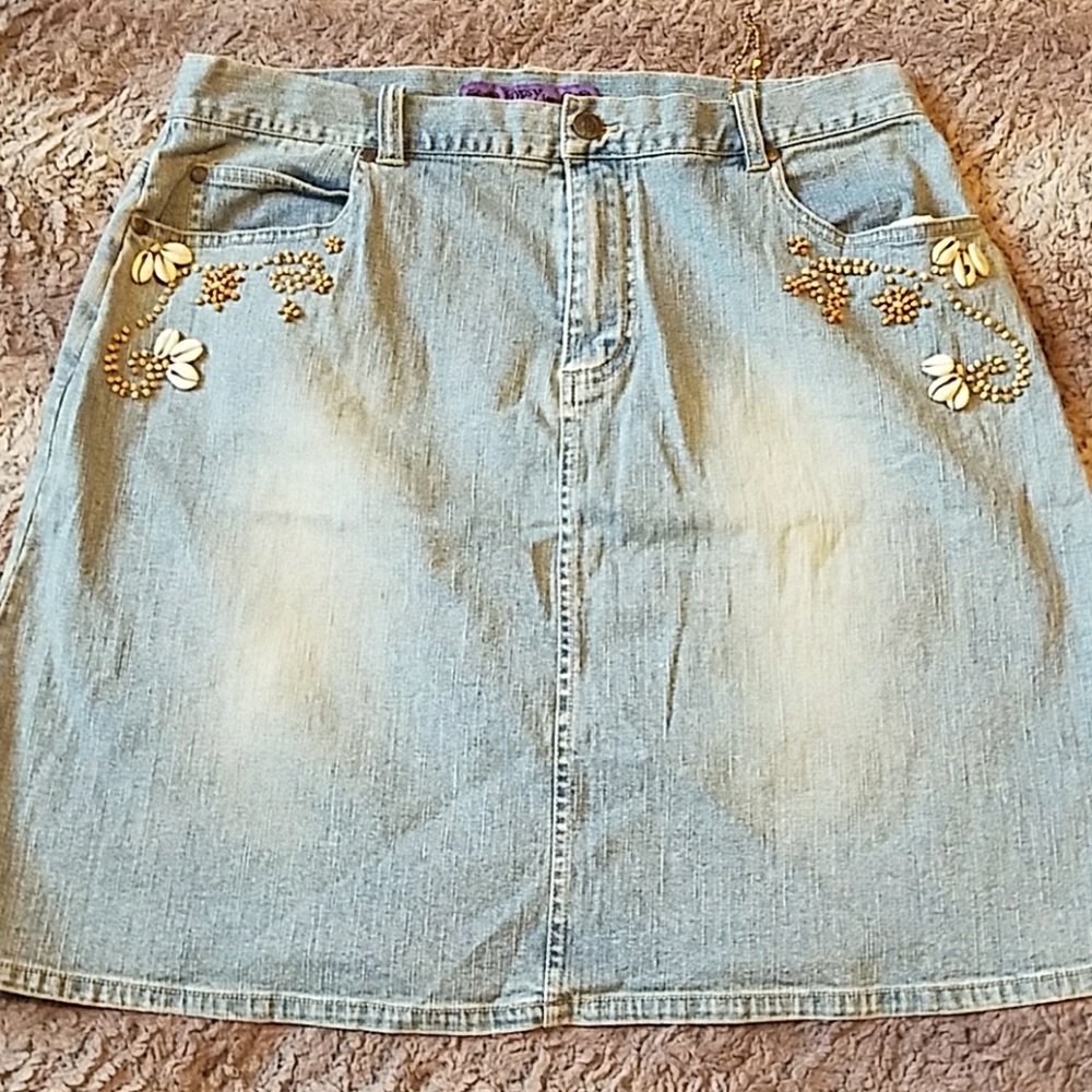 Gypsy Jeans denim skirting size 14